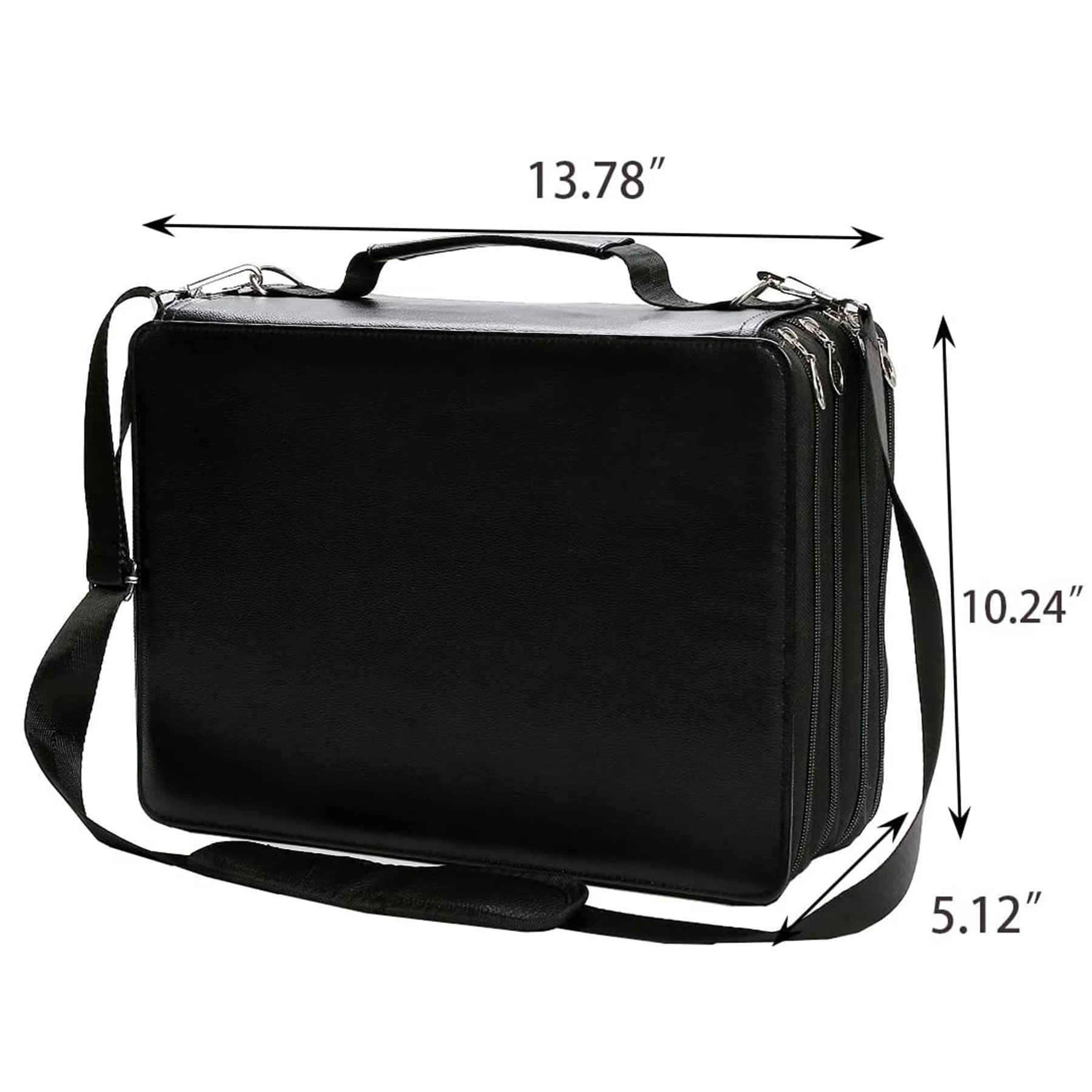 80 Holders Marker Pen Case, Extendable and Foldable Velcro Oxford Organizer  with Carrying Handle