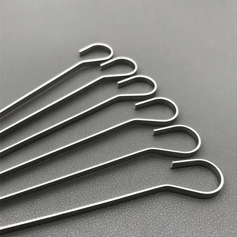 Barbecue skewers Oven Metal Lamb Kebab Hook 304 Stainless Steel Corrosion Resistance Household Hob Needle Roast Flat Iron Signing Fork