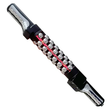Relaxed Red Light Heated Massage Device 360 Rotating Inner Ball Muscle Relaxation Massage Roller For Whole Body Anti Cellulite 1