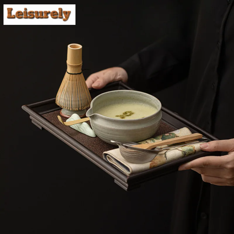Ancient Pottery Tea Set Complete Set Matcha Whip Japanese Matcha Set Kit Tea Maker Matcha Cup Home Tea-making Tools Collection
