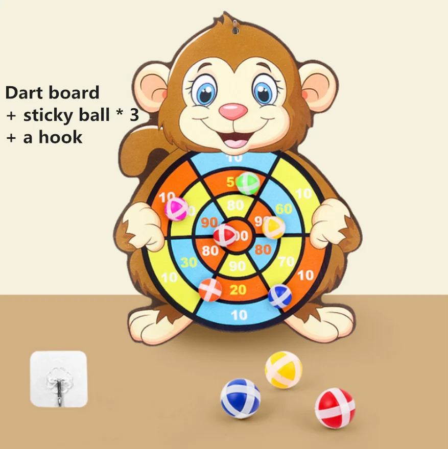 Kinder Dartscheibe 26 Zoll – Outdoor Spielzeug Mit Saugnapf & Klettbällen, Für Jungen & Mädchen Ab 5