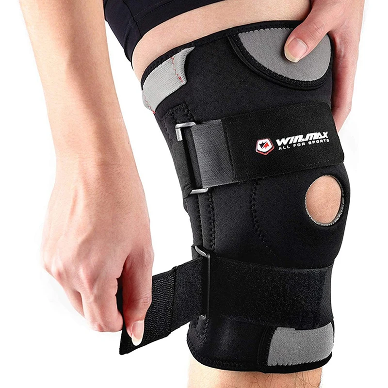 WIN.MAX Adjustable Knee Support Brace Sleeve Waterproof Relieve Arthritis Meniscus Tear Open Patella Stabilizer Adult Protector knee support