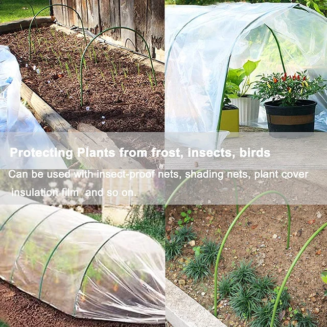 6Db 2,4/3.2/4 Mm-Es Üvegházhatású Karika Alagút Hajlítható Kerti Tartó Tét Rozsdamentes Növekedés Szövet - Image 3