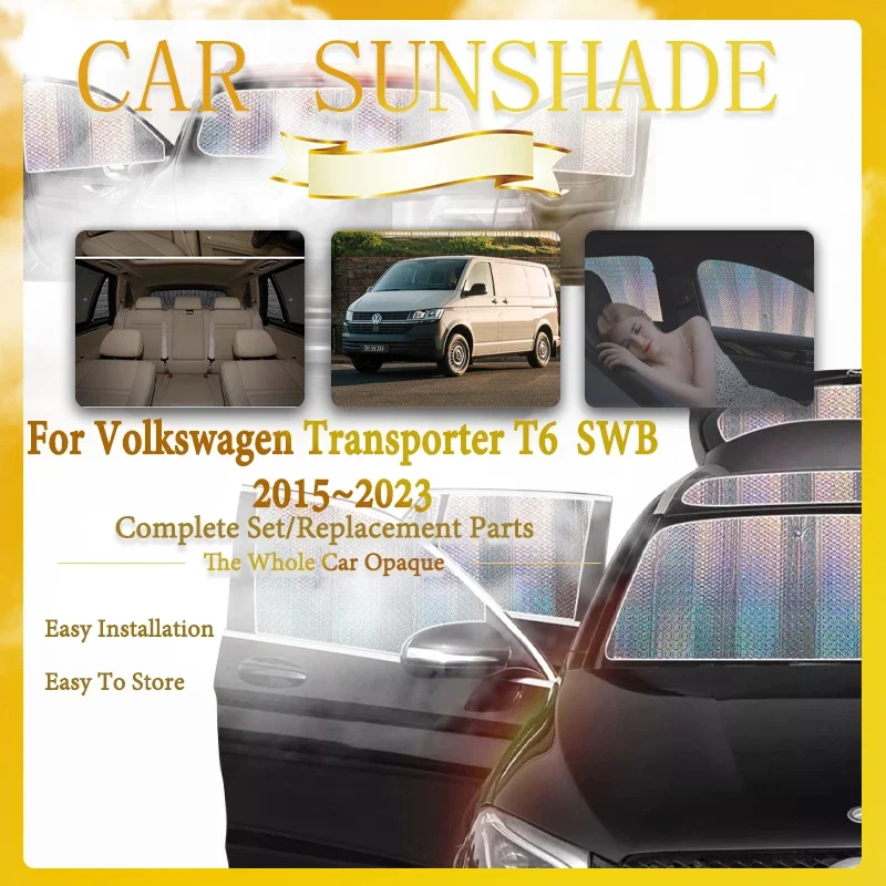 

Подходит для VW Volkswagen транспортер T6 SWB 2015 ~ 2023 автомобильный солнцезащитный козырек для окон Солнцезащитный козырек щит автомобильные аксессуары