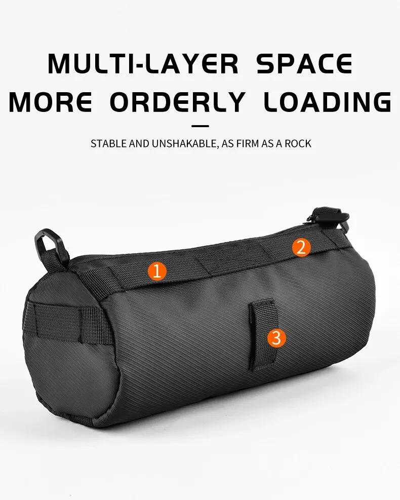 Wasserdichte Straße Fahrrad Lenker Tasche Multifunktionale MTB Vorne Rohr Tasche Tragbare Rahmen Pannier Outdoor Schulter Tasche – Detail 8