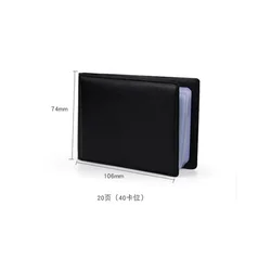 Premium Leather Card Holder and Organizer - ID and Credit Card Case (Put 40 Card)