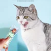 1PC Cat Strip Feeder Cat Strip Scoop Squeezer No Dirty Hands Pet Meat Mash Snacks Cat Food Feeding Scoop 5