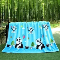 Spring Summer Newborn Blanket Children Lunch Break Single Layer Baby Blanket Kindergarten Blanket Office Cover Blanket Flannel 2