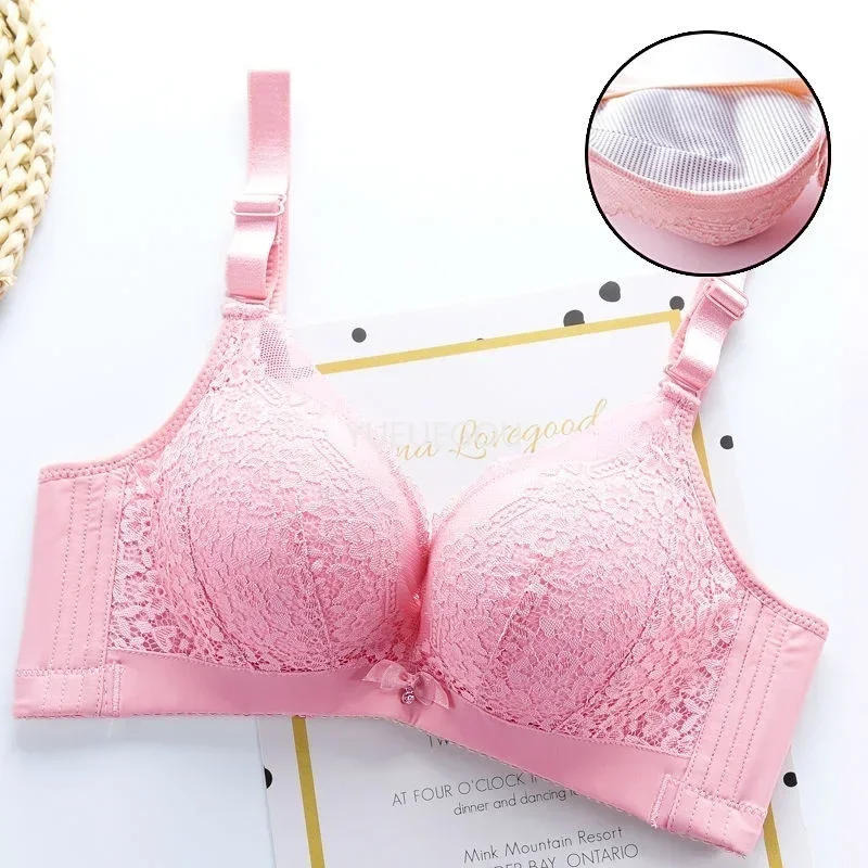 6cm Push Up Bra for Small Chest Thickened Gathered Padded Bra No Wire Sexy Lift Double Cleavage Comfort Underwear for Flat Chest