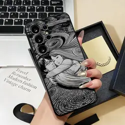 Gothic Horror Art Black Soft Shell Phone Case - Galaxy S24 Plus (Black1)