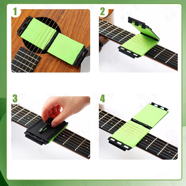 Gitarren-Griffbrett-Reiniger, Saitengriffbrett, sauberes Tuch, Wartungswerkzeug für Violine, Bass, Ukulele, elektrisch – Detail 7