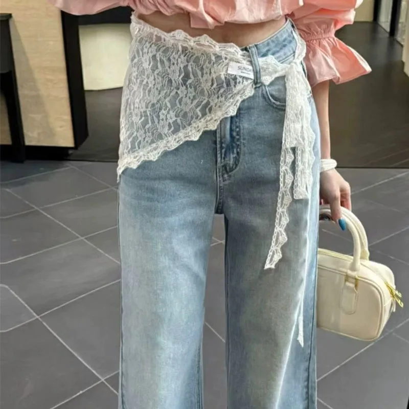 2026 HOT SALE! Y2K Women Lace Tulle Bandage Skirt Stacked Lace Half Skirt Layering Small Butt Curtain Flower Triangle Hair Scarf