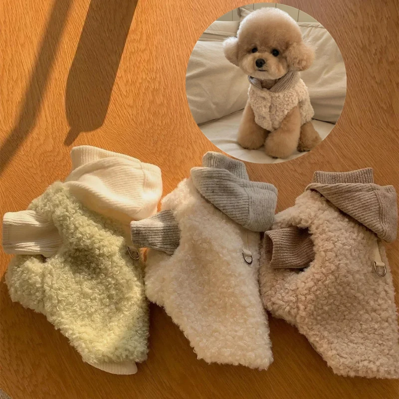 

1 шт. новый жилет с капюшоном для домашних животных, одежда для маленьких собак и кошек на осень и зиму