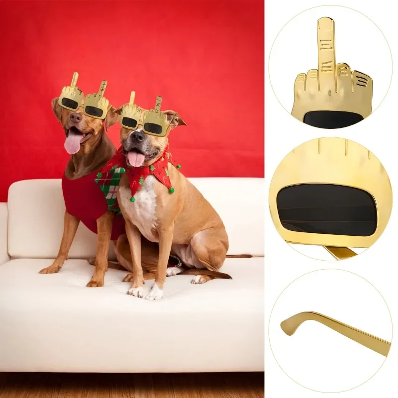 Creative Vertical Middle Finger Glasses, Decorative Props, Funny Sunglasses, Dance Party Props, Performances, Selfies, Glasses