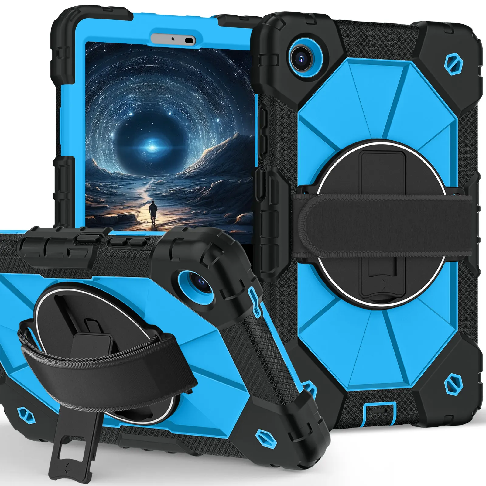Durable Kids' Shockproof Case with Handle and Shoulder Strap