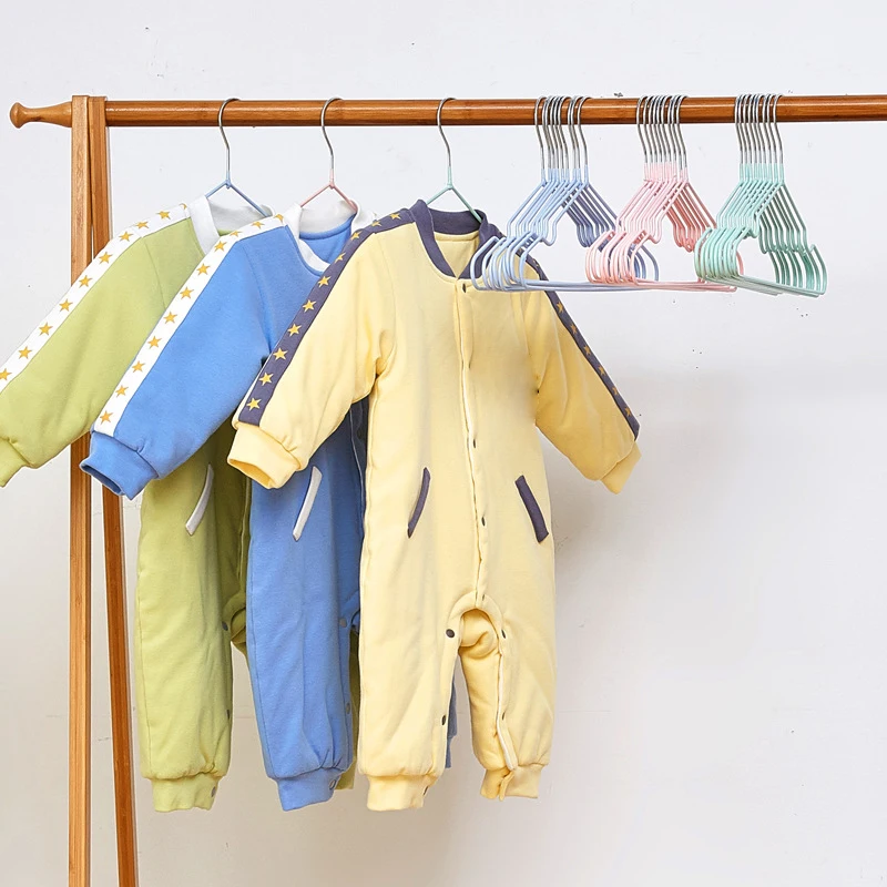 10 Pcs Children Baby Non-marking Non-slip Small Hangers Home Hanging Clothes Kids Laundry Drying Racks 3