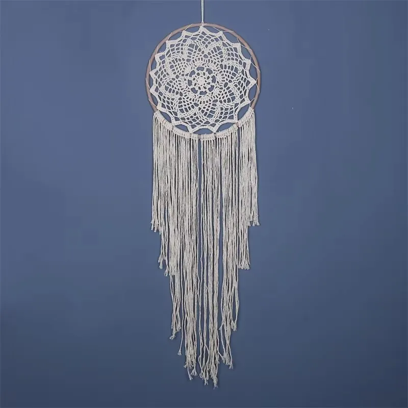 Bohemian Macrame Dream Catcher Hanging Tapestry For Girls Bedroom Decor Handmade Dreamcatcher Wall Hanging Wind Chime Ornament 3