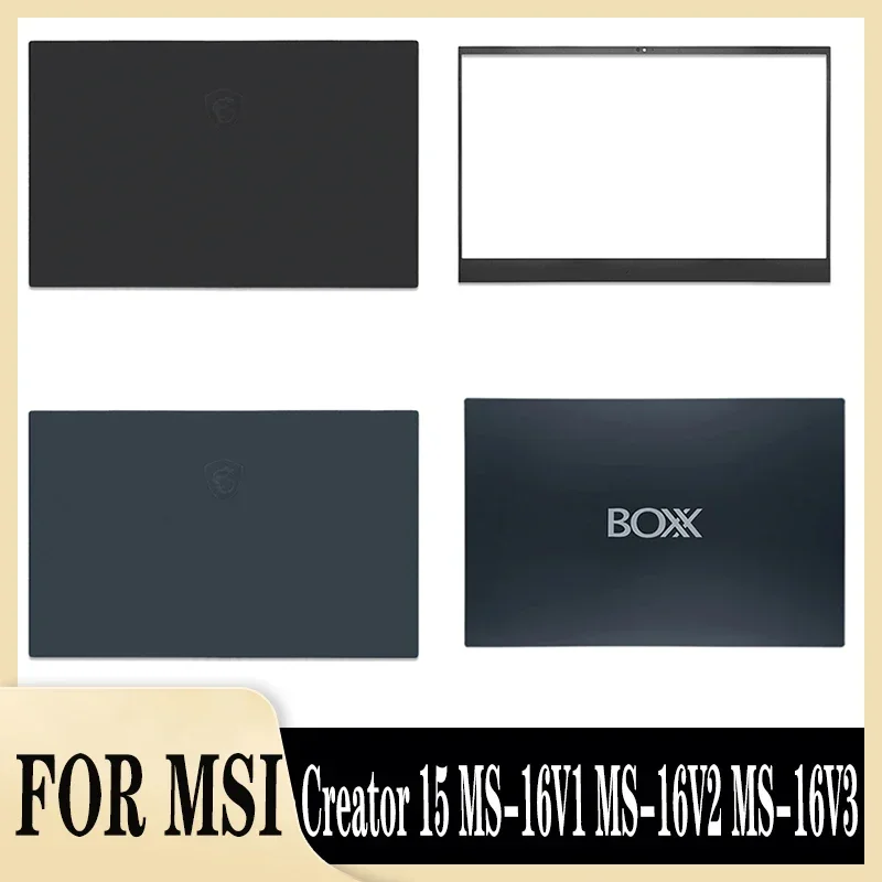 

New For MSI GS66 MS-16V1 16V3 Laptop Screen Back Cover Front Bezel Hinges Rear Lid Top Case Frame Shell frame border Black Blue