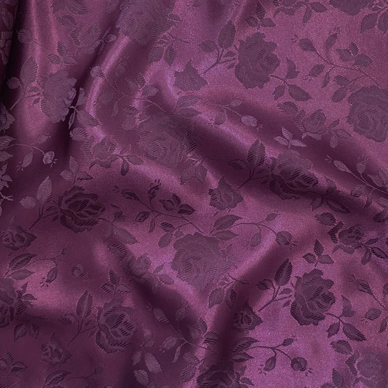 Rose Jacquard Brocade Satin 4