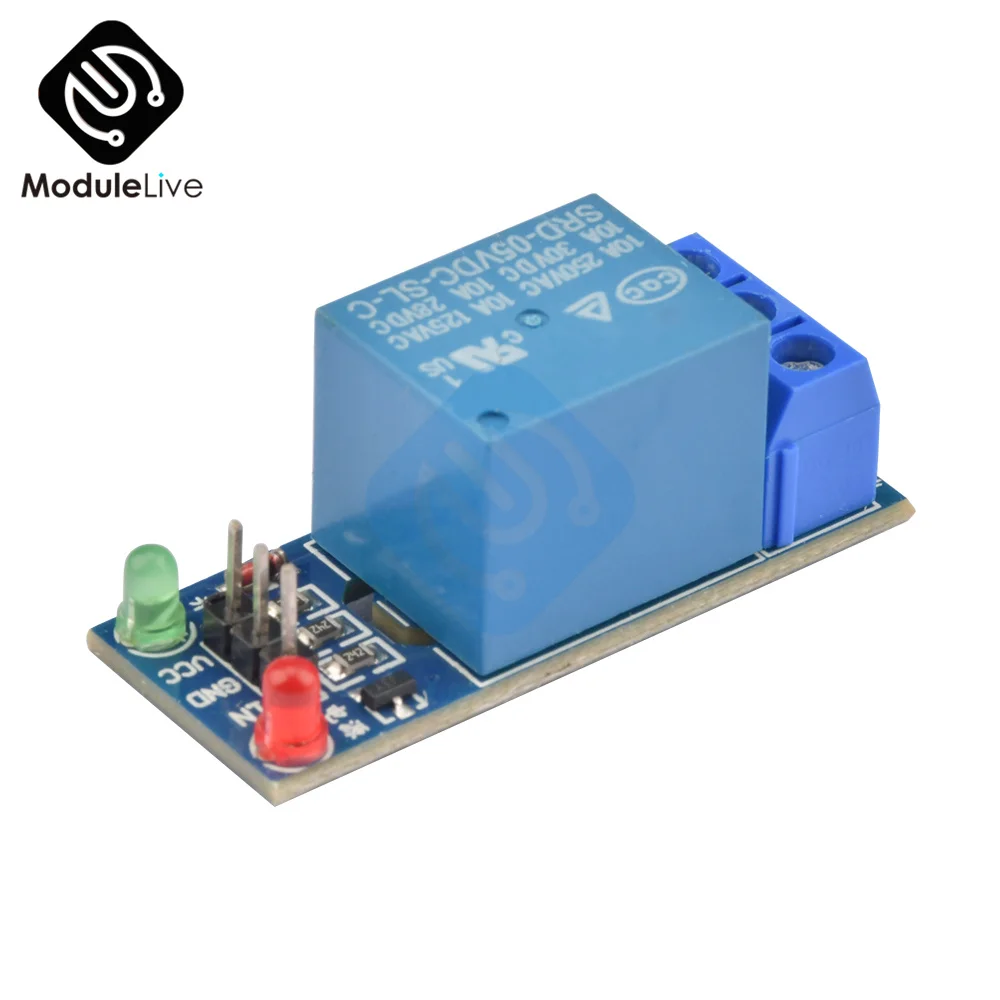 1ch 1 Channel Relay Module Interface Board Shield For Arduino 5v Low ...