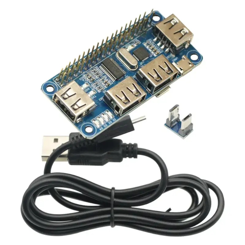 4 Ports USB HUB HAT For Raspberry Pi 3/ 2/ Zero W Extension Board USB To UART For Serial Debugging Compatible With USB2.0/1.0 image 3