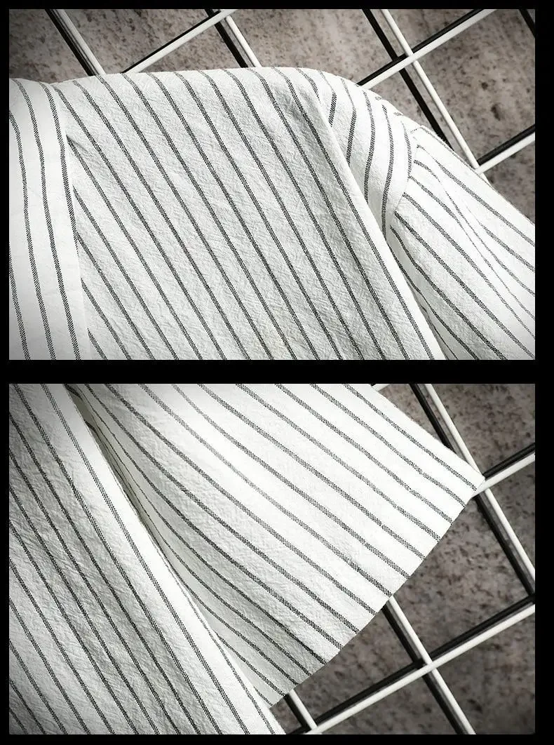 Men's Clothing Summer Vertical Striped Workwear Short Sleeve Polo Shirt Loose Fit American Retro Half Sleeve Top Solid Color 15 S252c7e32aaf541ef9d5fce1a4d8aa389V