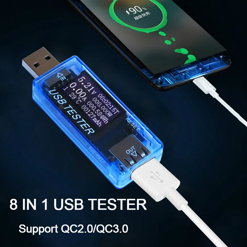 Electrical-Power-USB-Capacity-Voltage-Tester-Meter-MonitorVoltmeter ...