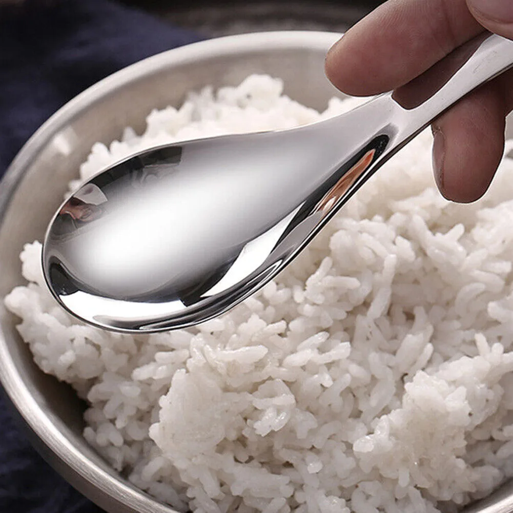 

Clean High Quality Outdoor Camping Scoop Spoon Teaspoons Stainless Steel Adorable Design Comfortable Handle Durable