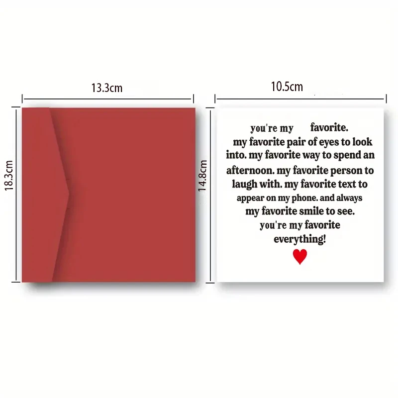 1PcPersonalised Card With Envelope, Funny Anniversary Card For Him, Birthday Card For Husband Boyfriend, Romantic Love Card For