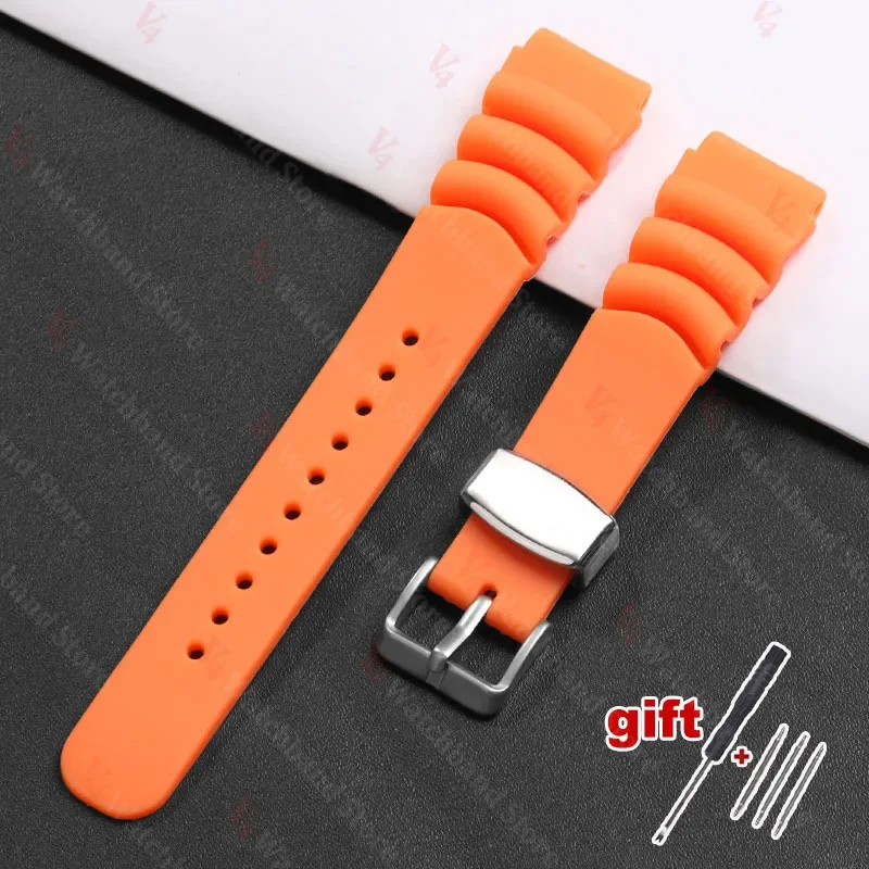Universal Silicone Watchband for Men - Durable Sports Strap for Diving