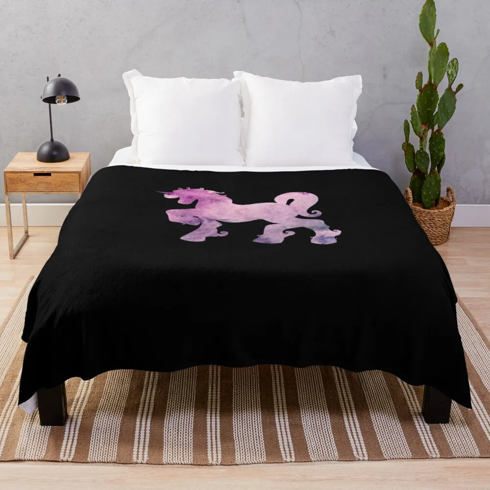 

Watercolor Unicorn Throw Blanket Extra Large Throw Blanket
