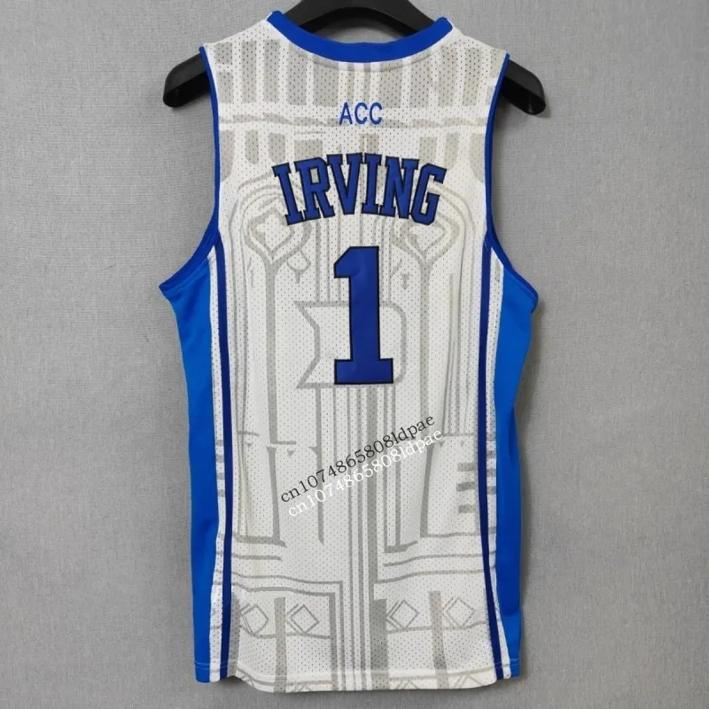 Basketball Jerseys Men Oversize 1 Irving Duke University Embroidery Sewing Breathable Athletic Sport Street Hip Hop
