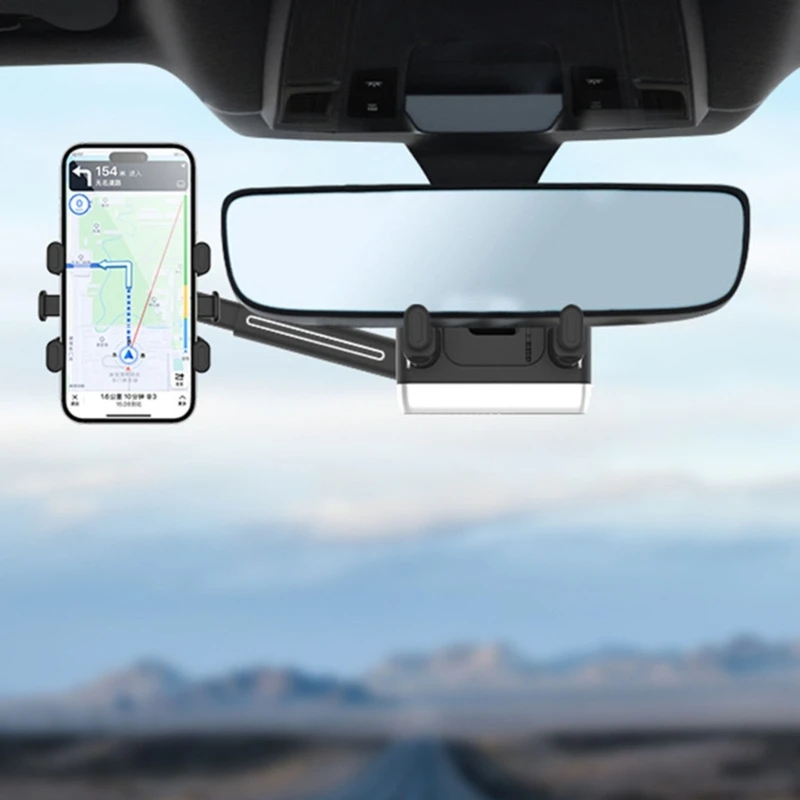 

Универсальный автомобильный держатель для телефона, крепление на приборной панели, вращающаяся подставка для зеркала заднего для