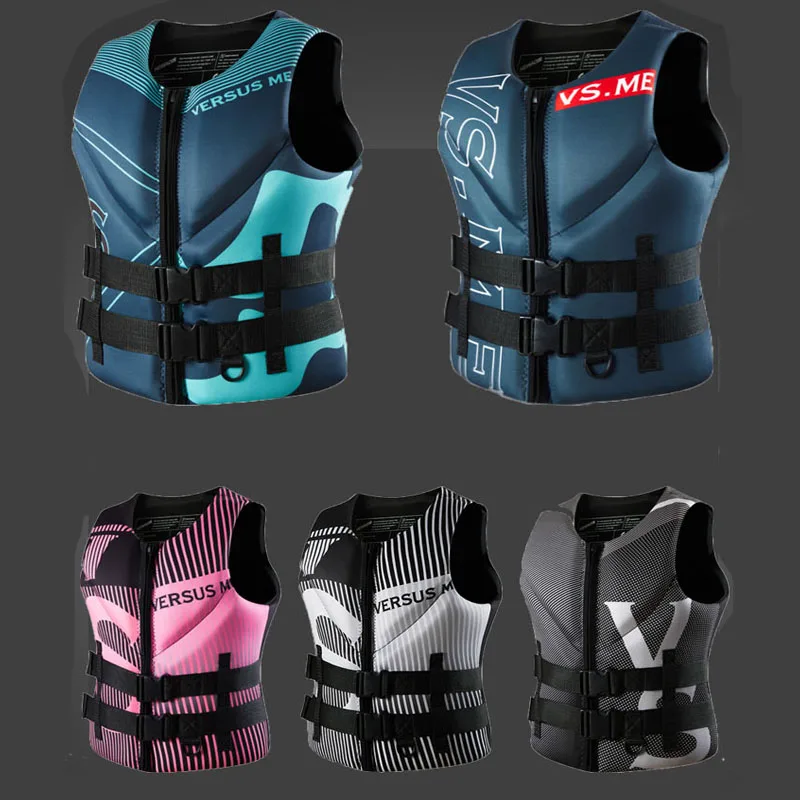 Life Jacket for Adult Super Buoyancy Neoprene Life Vest Surf Raft Kayak Fishing Jet Ski Water Sport Swimming Rescue Life Jacket