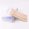 100 Pieces Disposable Wood Stick Beauty Spatulas Log Hair Removal Wax Coating and Scraping Tool Eyebrow Trimming Wooden Stick 1