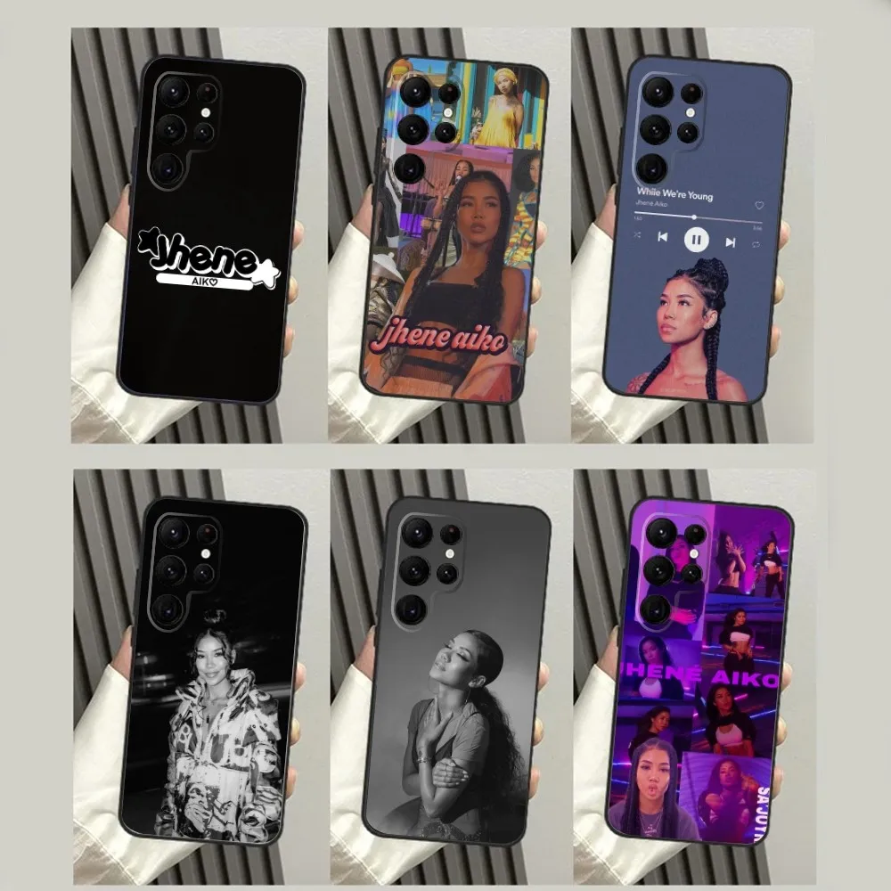 J-Jhene A-Aiko чехол для телефона для SamsungS24,S23,S22,S21,S20 Ultra Pro S10,S30Plus,S9,20lite Ultra Black Cover