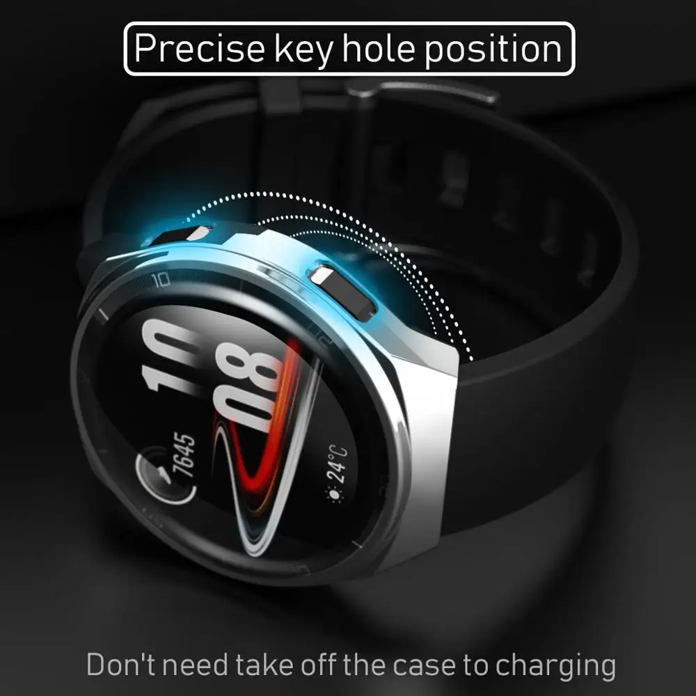 Huawei Watch GT2e Full Coverage TPU Protective Case - Soft Bumper Frame Shell, Smart Watch Accessory