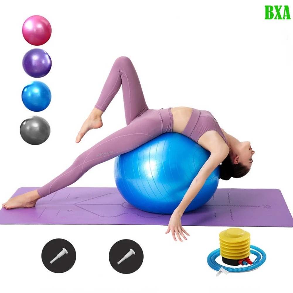 Max 330lb Sport Yoga Balls with Pump Balance Pilates Fitness Ball Gym