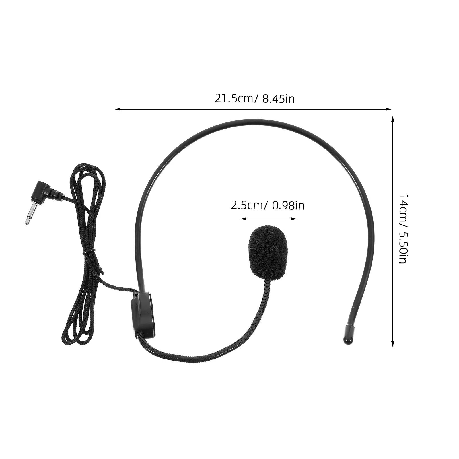 강의용 마이크 헤드셋, 교사용 안정적인 연결, 조절 가능한 3.5mm 헤드셋 마이크, 교실 음성용