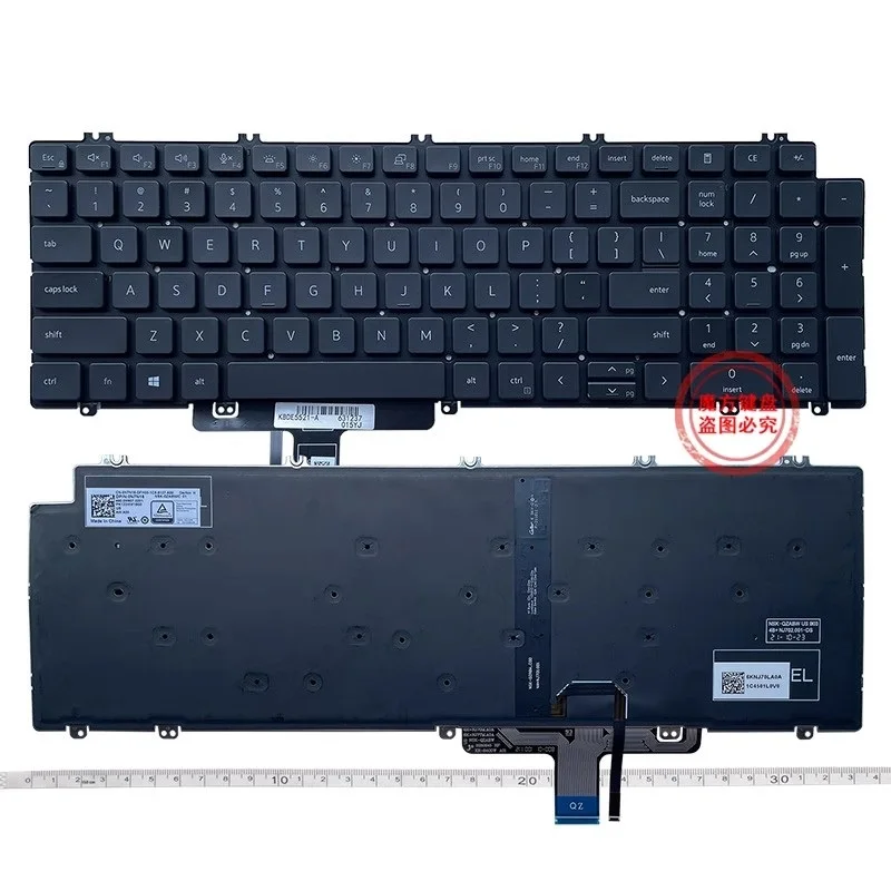 

Новая английская клавиатура с подсветкой для DELL Latitude 5520 5521 5530 5531 Precision 3560 3561, клавиатура с подсветкой