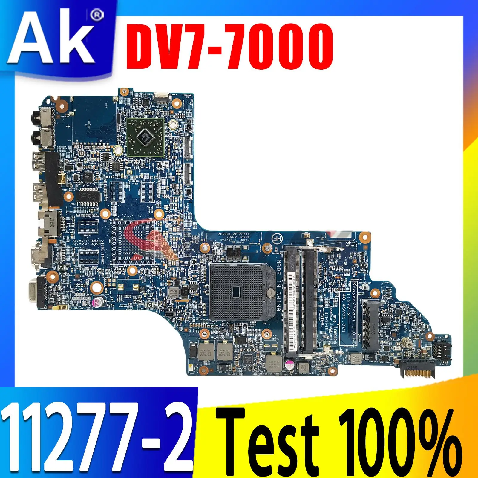 

682220-501 682220-001 11277-2 48.4SV01.021 A70M For HP ENVY DV7 DV7-7000 Series Laptop Motherboard Mainboard Tested