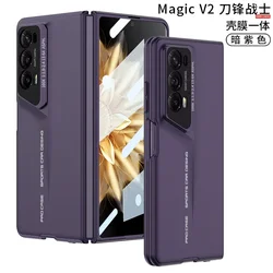 Style Shockproof Case with Screen Glass Protector - Matte Hard Cover for Magic V2 (Color 1)