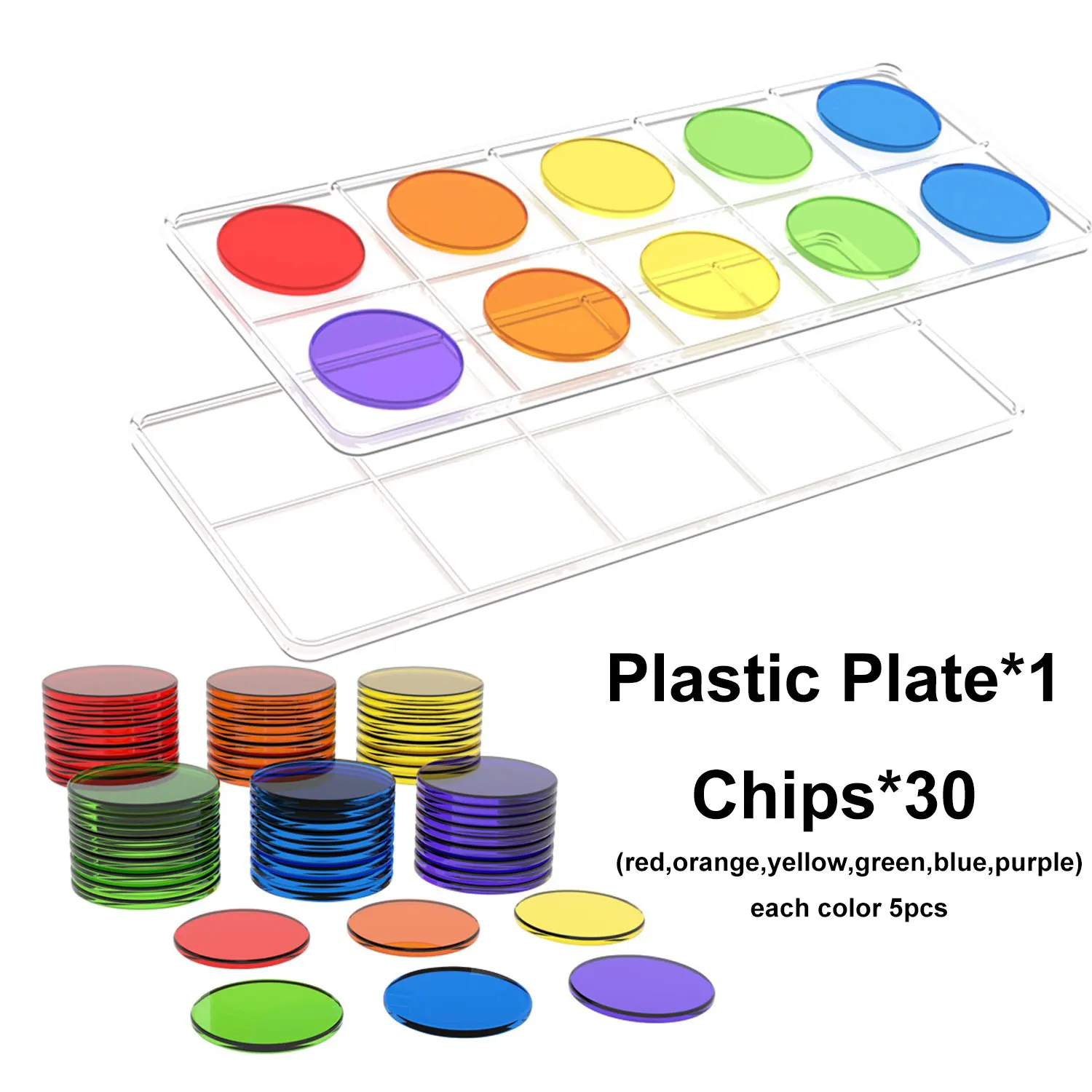 Montessori Transparent Number Math Toys for Kids - Educational Teaching Resource