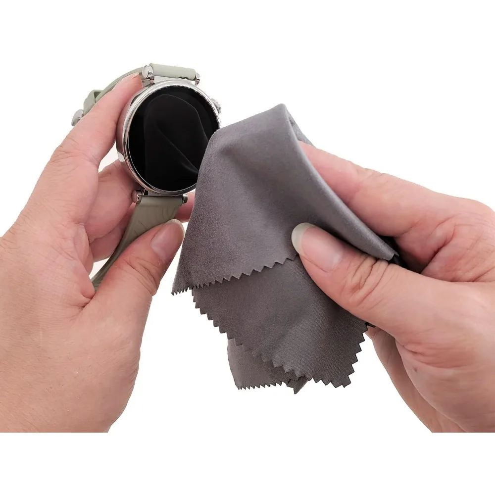 White Microfiber Eyeglass Cleaning Cloth for Electronics and Glasses