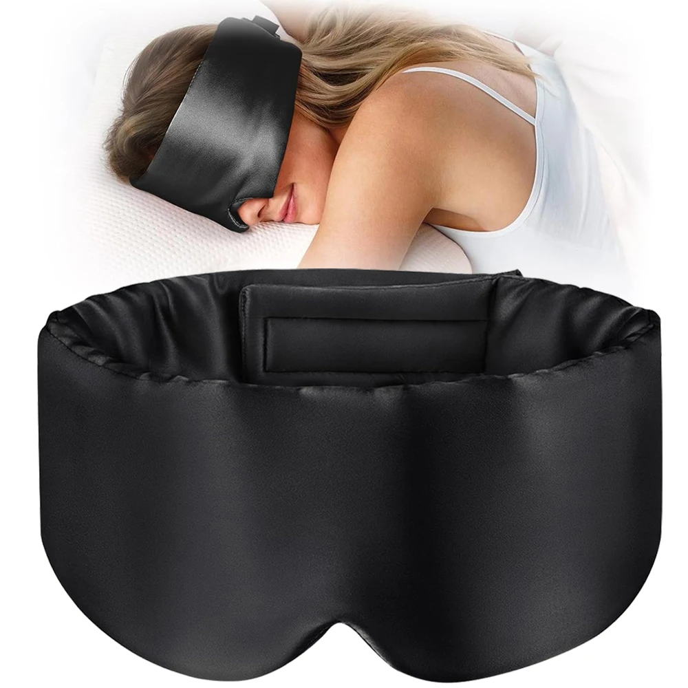 Luxurious 22 Momme Mulberry Silk Sleep Mask with Adjustable Band