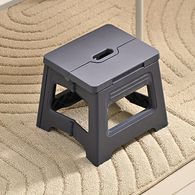 Tabouret pliant portable 1 pièce en plastique durable pour voyages et pêche d'aventure
