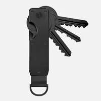 Anti-Theft RFID Block Aluminium Men Key Organizer Metal Key Chain Women Minimalist Key Case Holder for Keychain Secures 2-6 Keys 1