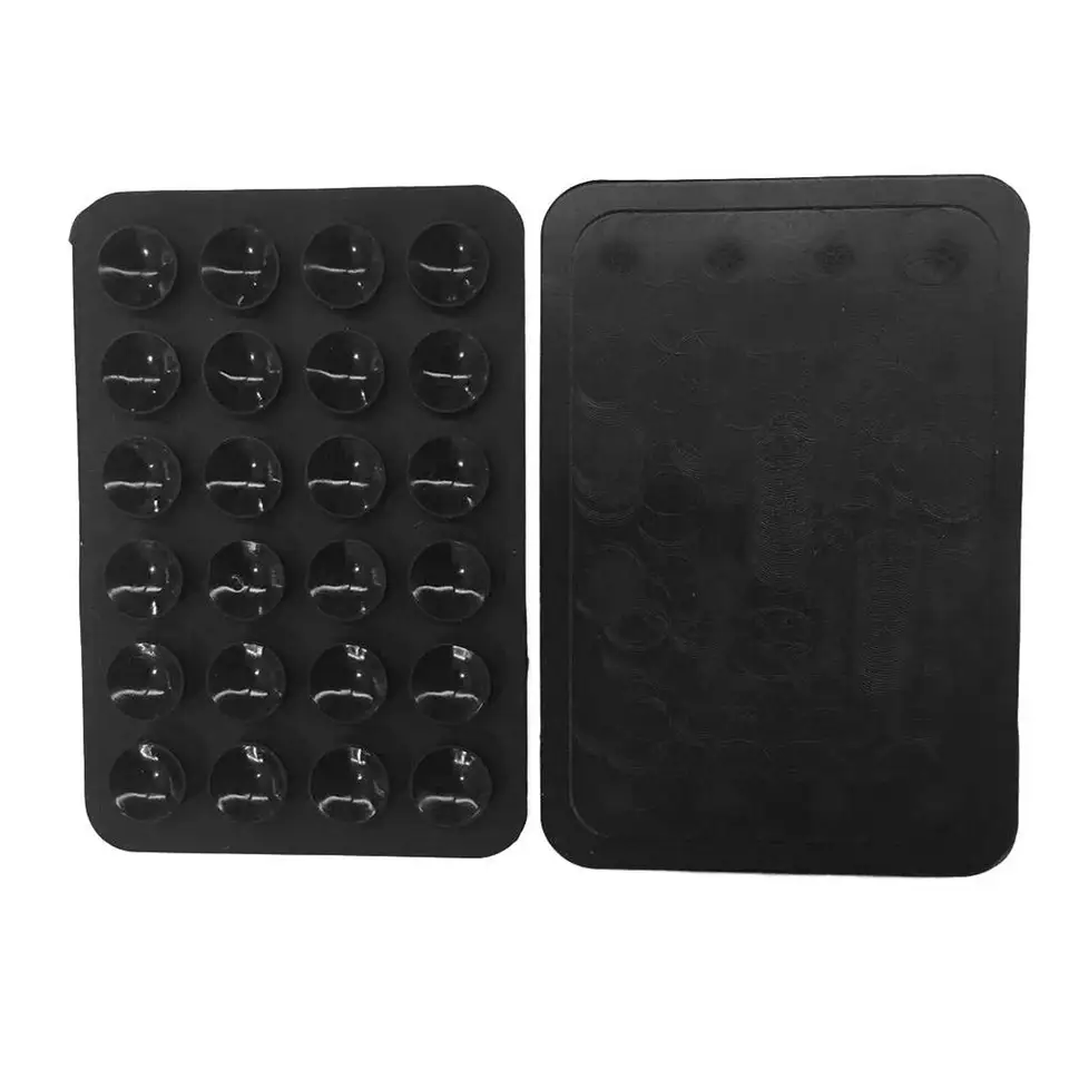 2 Custodie In Silicone Con Ventosa Per Telefono - Supporto Antiscivolo Per Auto, Doccia, Specchio, Parete - Bianco E Nero - 3