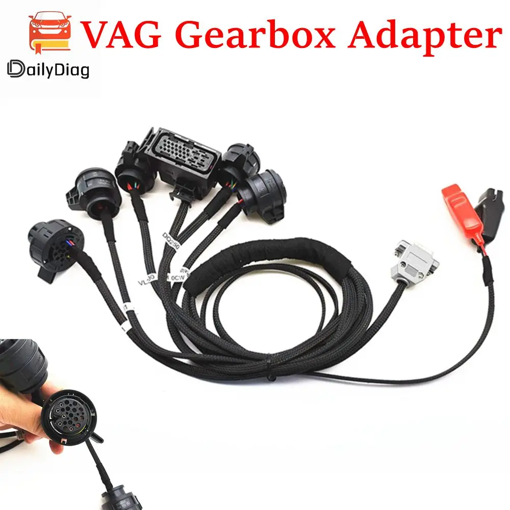 

Кабели адаптера коробки передач VAG для VL381 VL300 DQ250 DQ200 DQ500 DL501 работа с ECU FLASH для VAG OCK DL382 чтение и запись