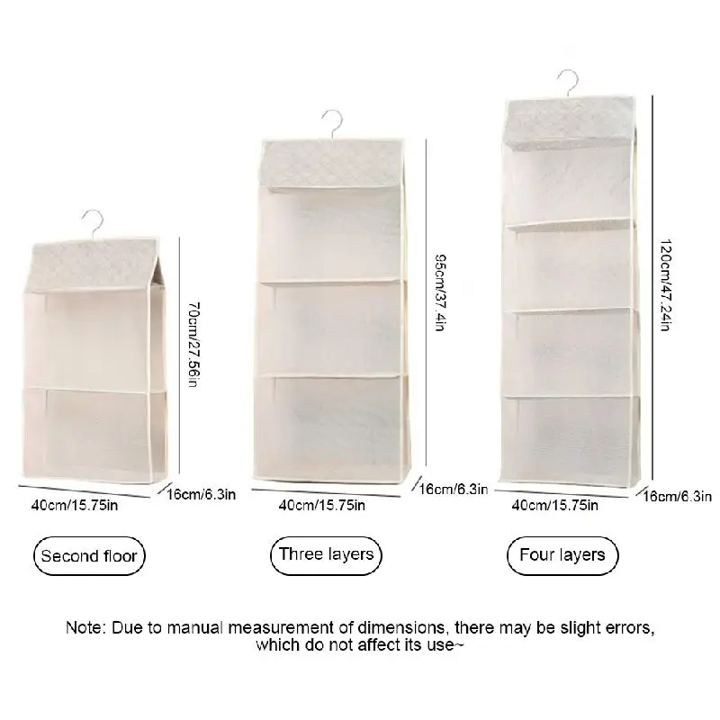 Home Organization Hanging Bag New Handbag Storage Hanging Bag Organizer Wardrobe Closet Storage Transparent Three-dimensional 6